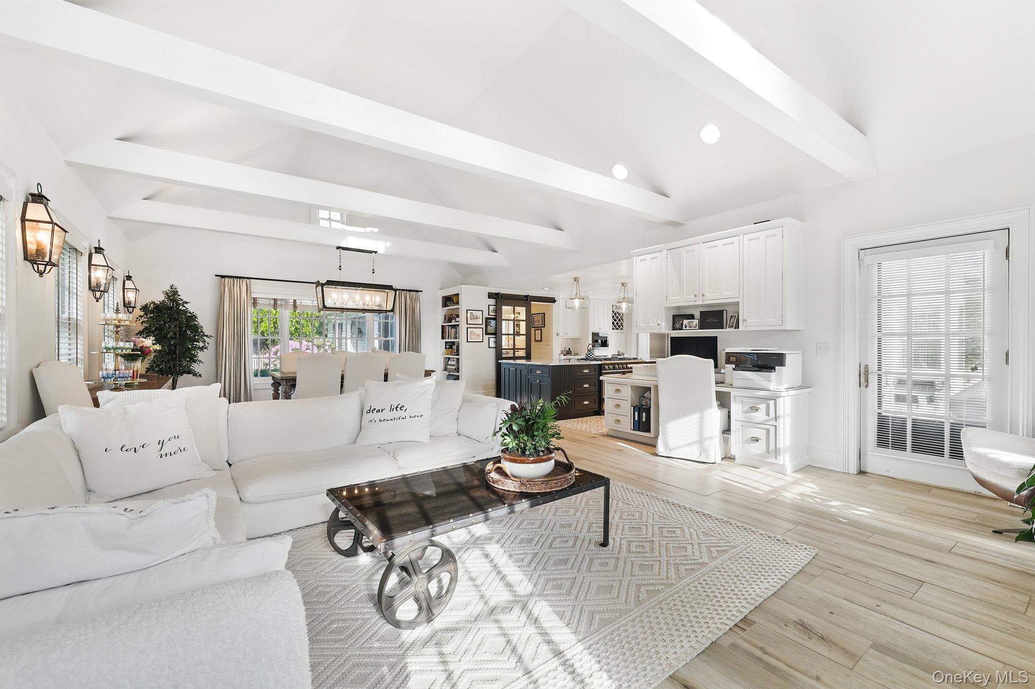16 State School Road Warwick, NY 10990 - Photo 17 of 50 a living room with furniture white walls and kitchen view
