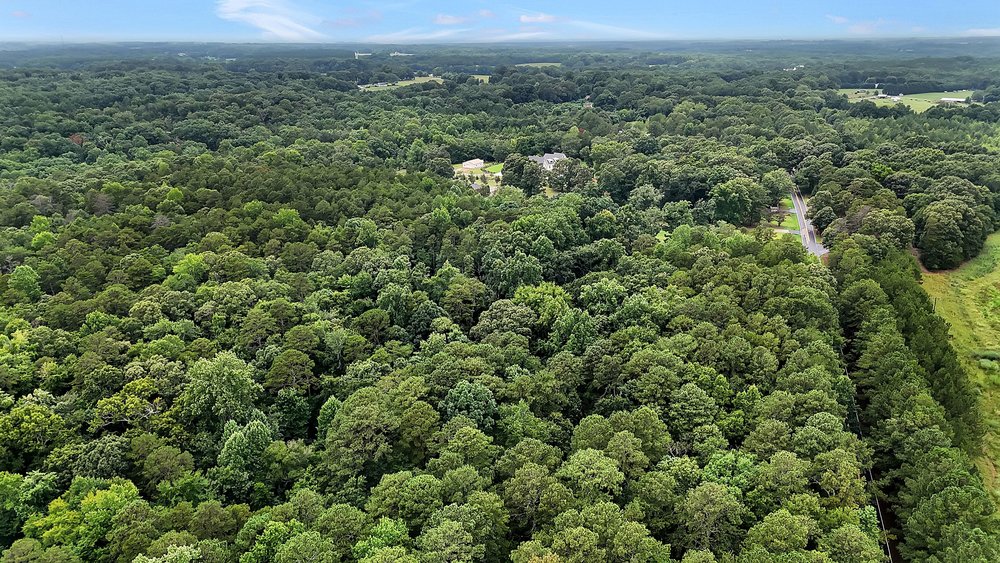 5 State Rd S-4-97 Anderson, SC 29621 - Photo 12 of 15 An aerial perspective reveals a private home nestled within a verdant, expansive wooded estate.