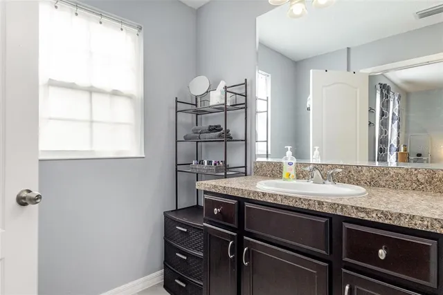 a living room with city view