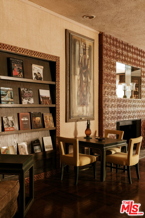 10934 Bellagio Road Los Angeles, CA 90077 - Photo 10 of 47 a view of a dining room with furniture window and wooden floor