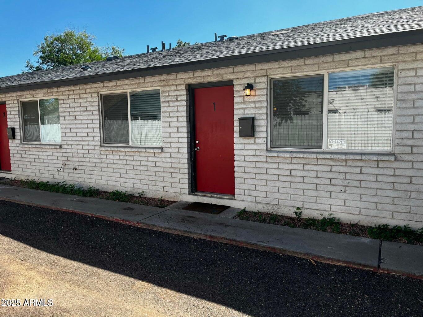 a side view of a house