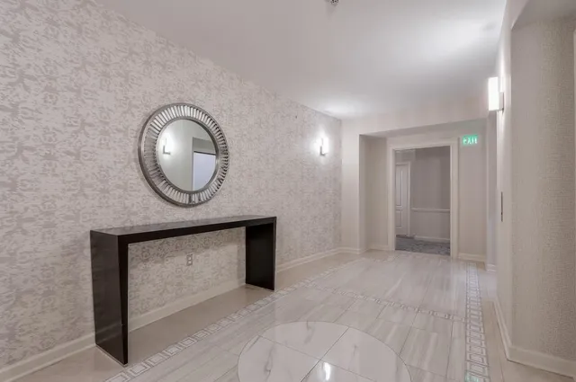 a front view of a building