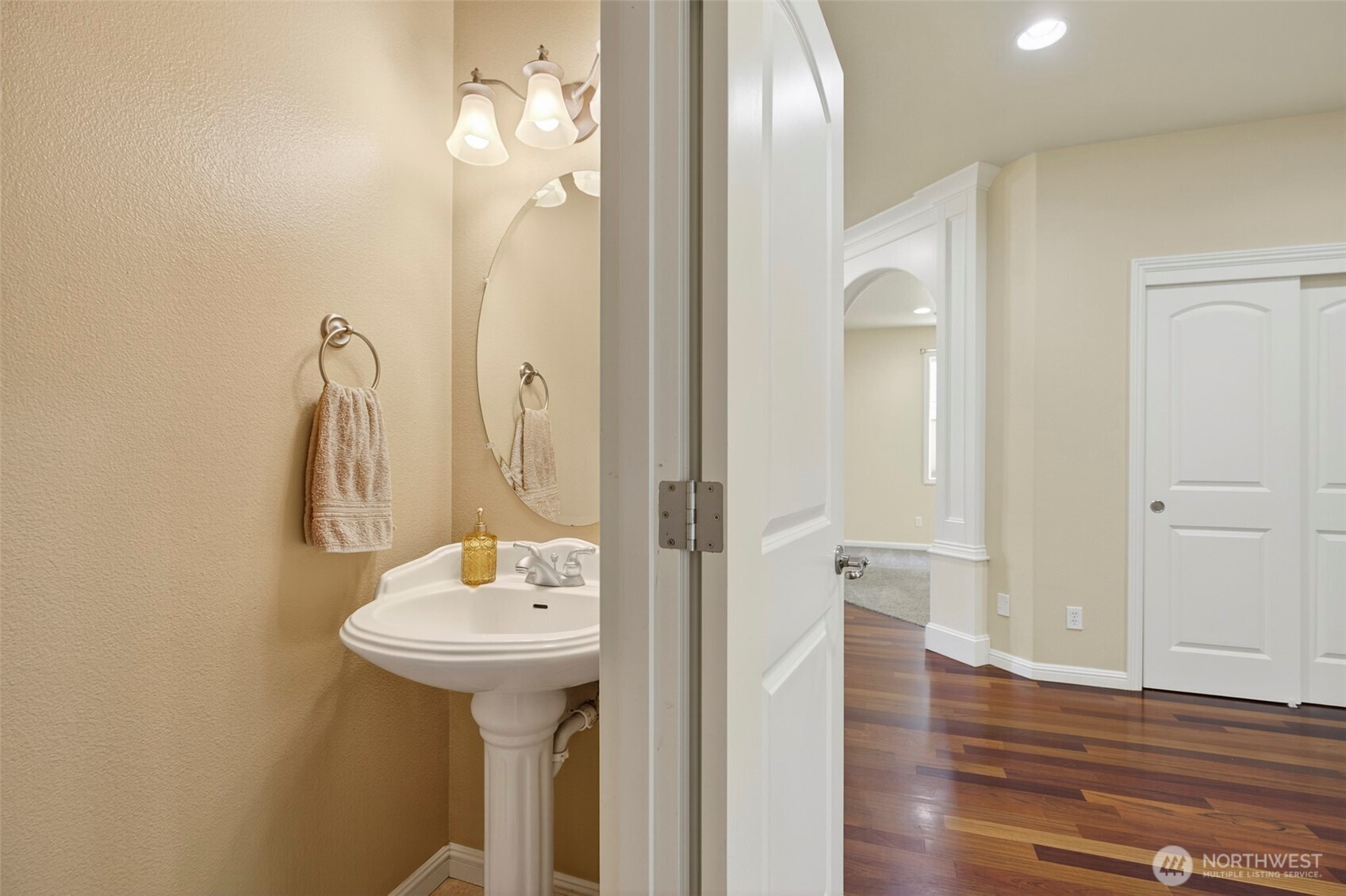 16715 Northeast 5th Street Vancouver, WA 98684 - Photo 12 of 34 a bathroom with a sink and a mirror