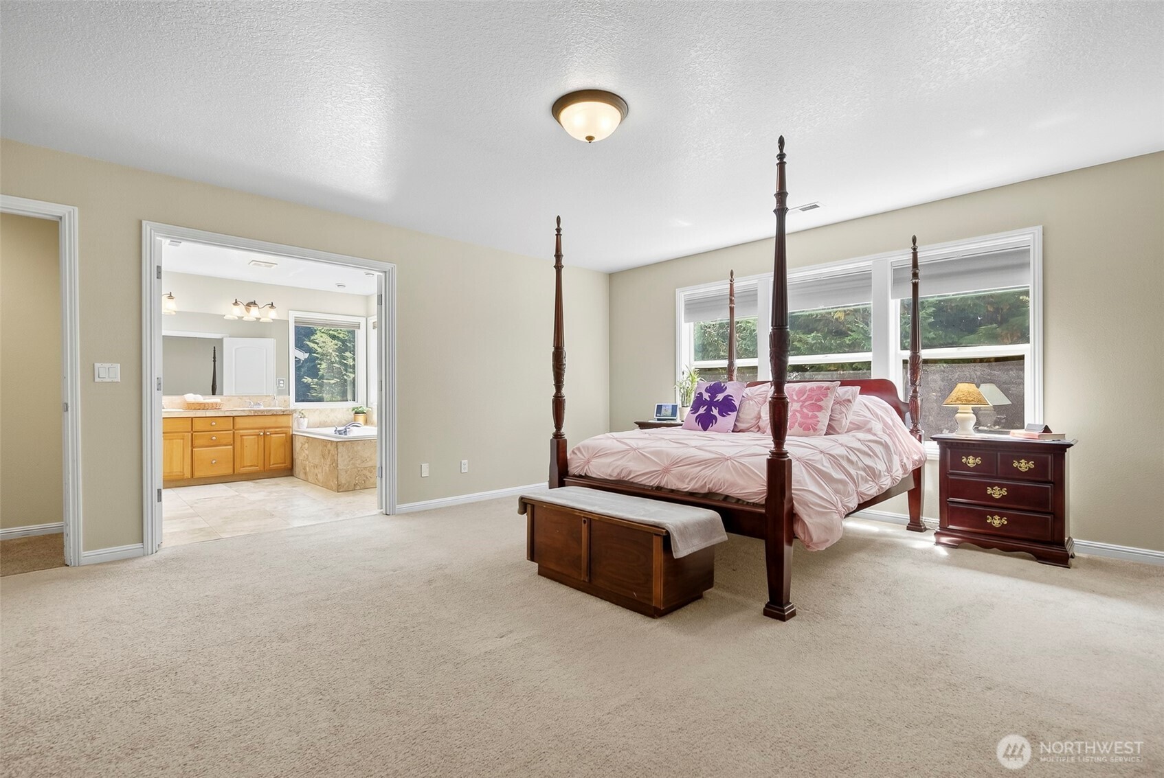 16715 Northeast 5th Street Vancouver, WA 98684 - Photo 15 of 34 a bedroom with furniture and a large window