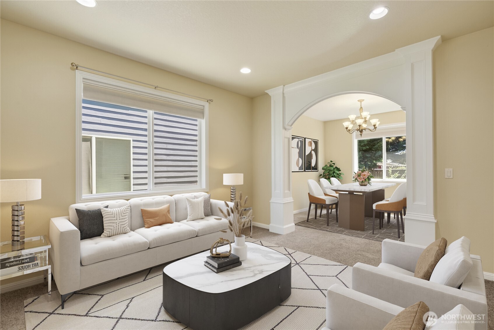 16715 Northeast 5th Street Vancouver, WA 98684 - Photo 2 of 34 a living room with furniture and a large window