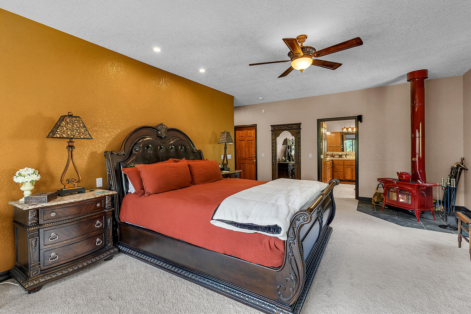 24740 Pioneer Road Idyllwild, CA 92549 - Photo 26 of 59 a bedroom with a bed and dresser