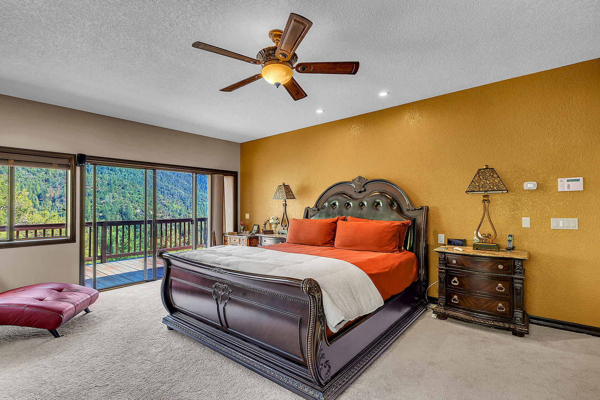 24740 Pioneer Road Idyllwild, CA 92549 - Photo 27 of 59 a bedroom with a bed dresser and a window