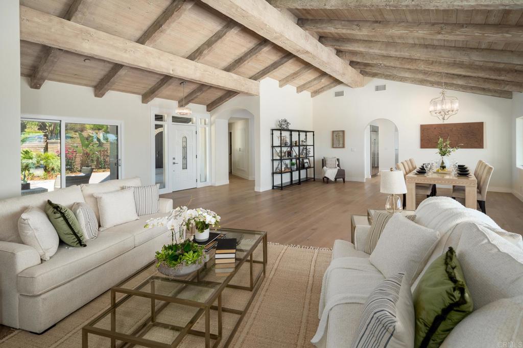 5002 El Acebo Rancho Santa Fe, CA 92067 - Photo 20 of 55 a living room with furniture and wooden floors
