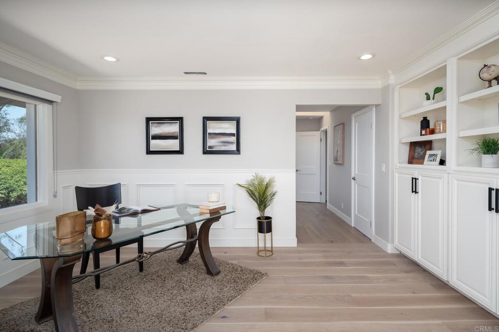 5002 El Acebo Rancho Santa Fe, CA 92067 - Photo 30 of 55 a workspace with furniture and window