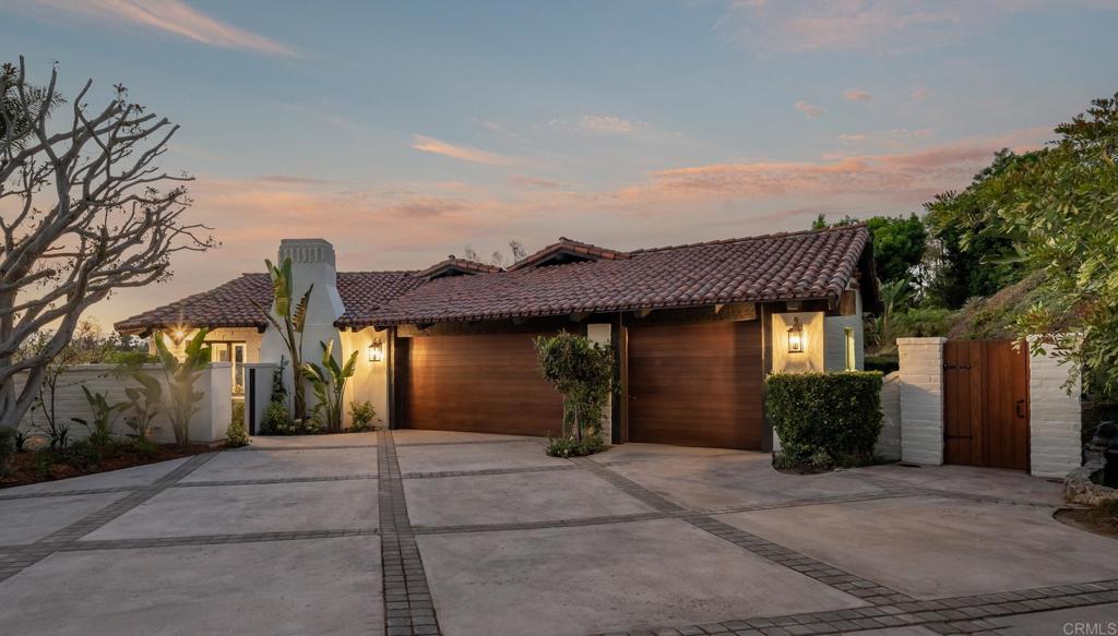 5002 El Acebo Rancho Santa Fe, CA 92067 - Photo 45 of 55 front view of a house with a yard