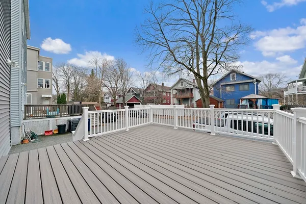 a view of a house with a deck