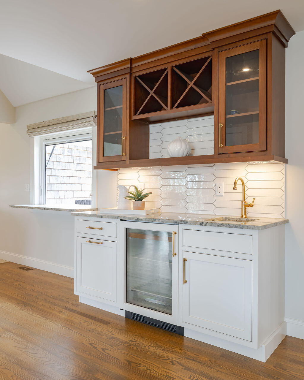 39 Bay Shore Road Hyannis, MA 02601 - Photo 16 of 63 a kitchen with granite countertop a sink and cabinets