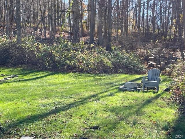 86 Pocahontas Road Redding, CT 06896 - Photo 18 of 23 a garden view with a seating space