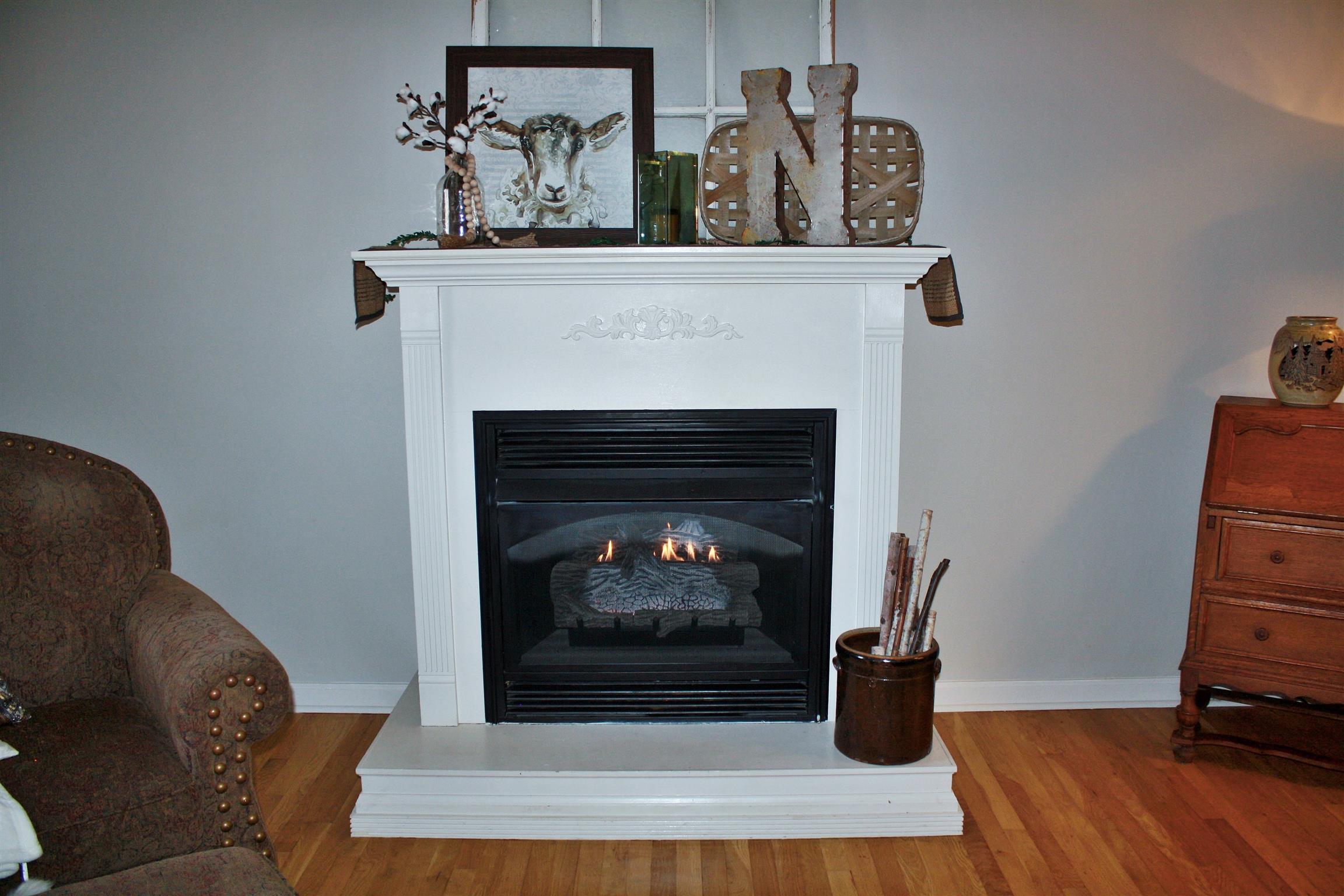 306 Lee Road Dickson, TN 37055 - Photo 15 of 29 Gas log fireplace