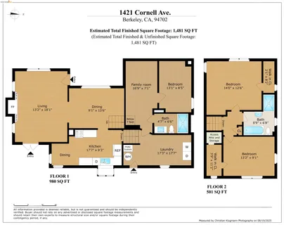 $995,000 | 1421 Cornell Avenue, Berkeley, CA 94702