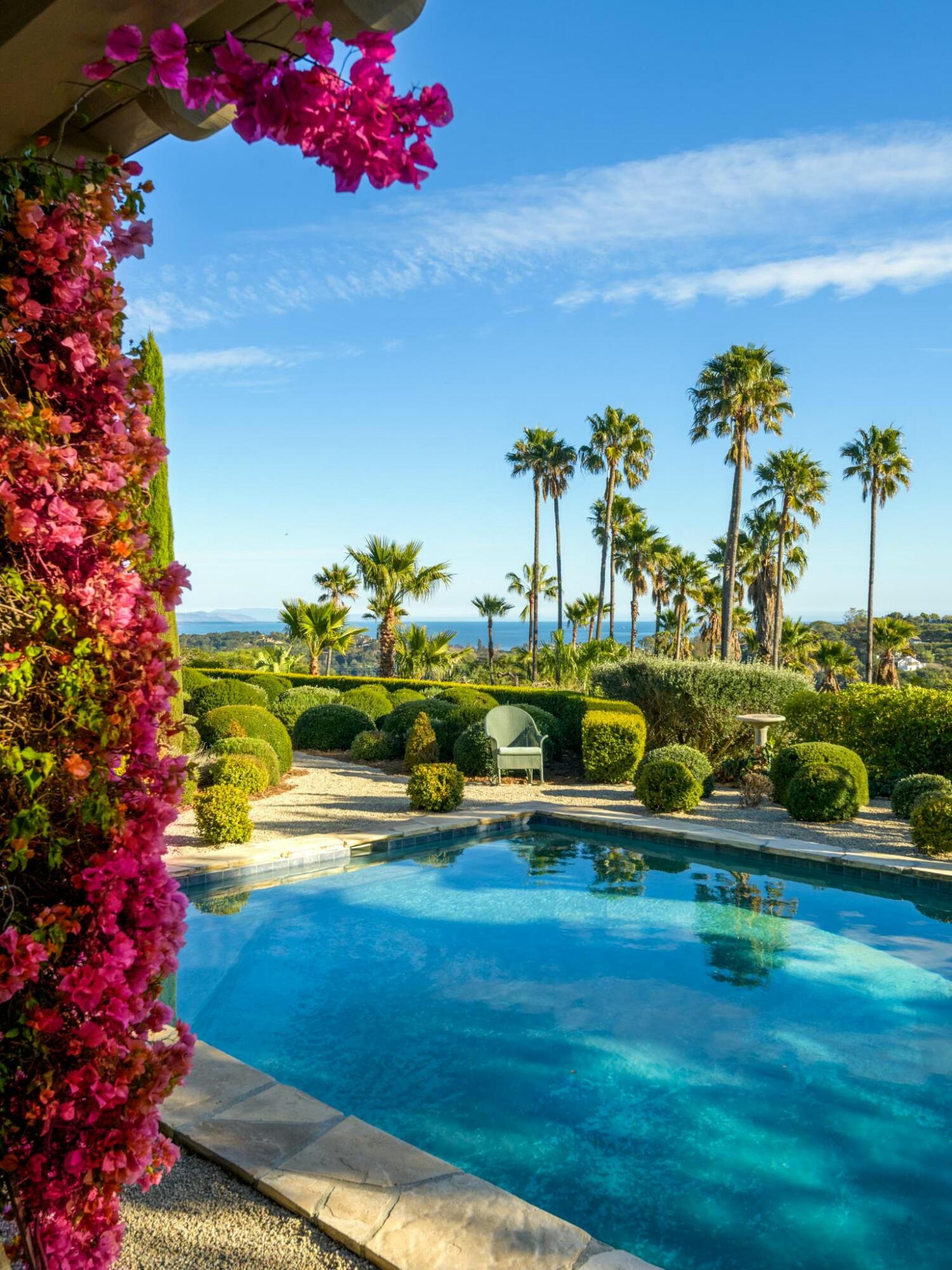 272 El Cielito Road Santa Barbara, CA 93103 - Photo 19 of 24 a view of a yard with an outdoor seating