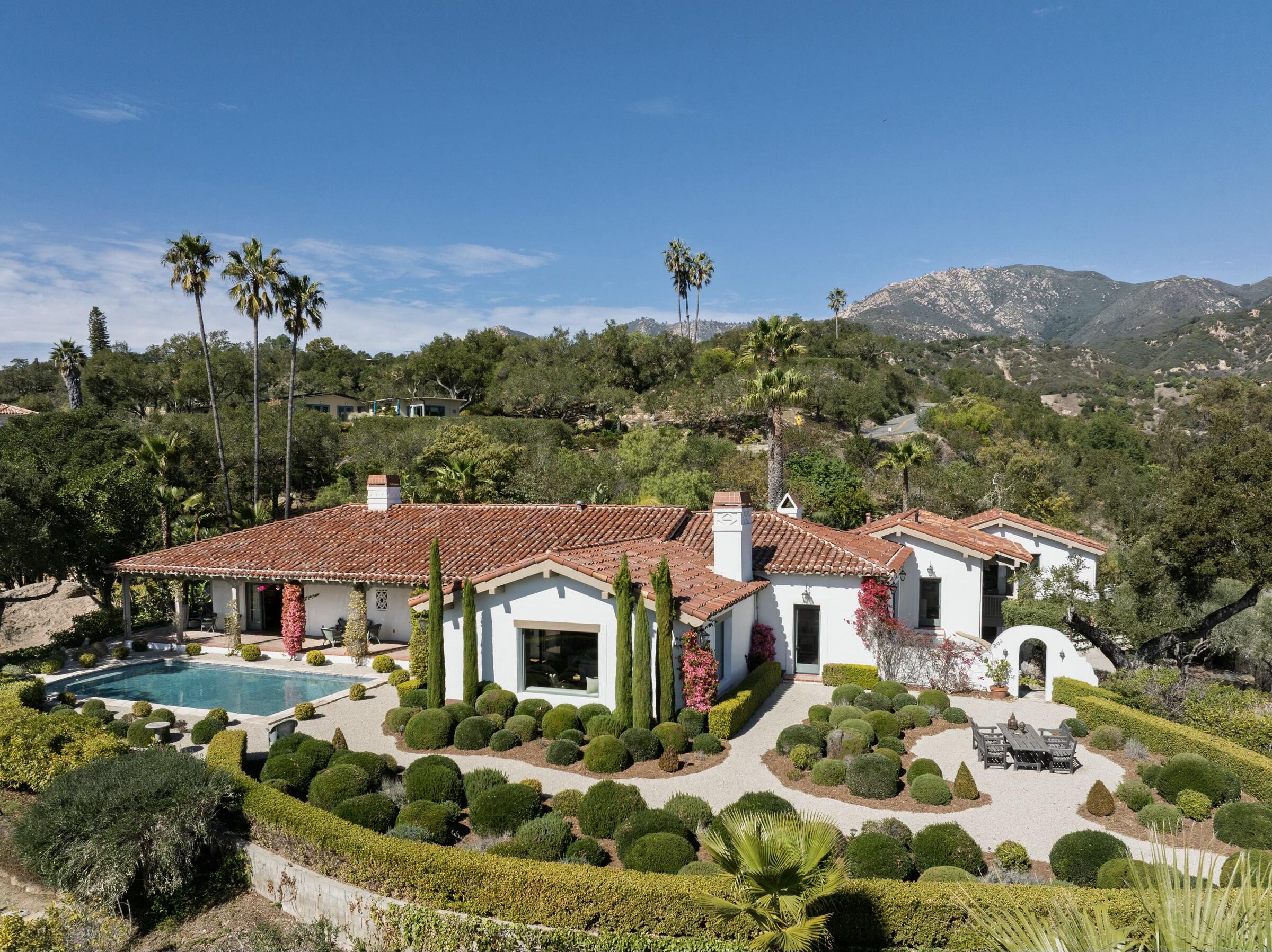 272 El Cielito Road Santa Barbara, CA 93103 - Photo 2 of 24 a aerial view of a house with a big yard