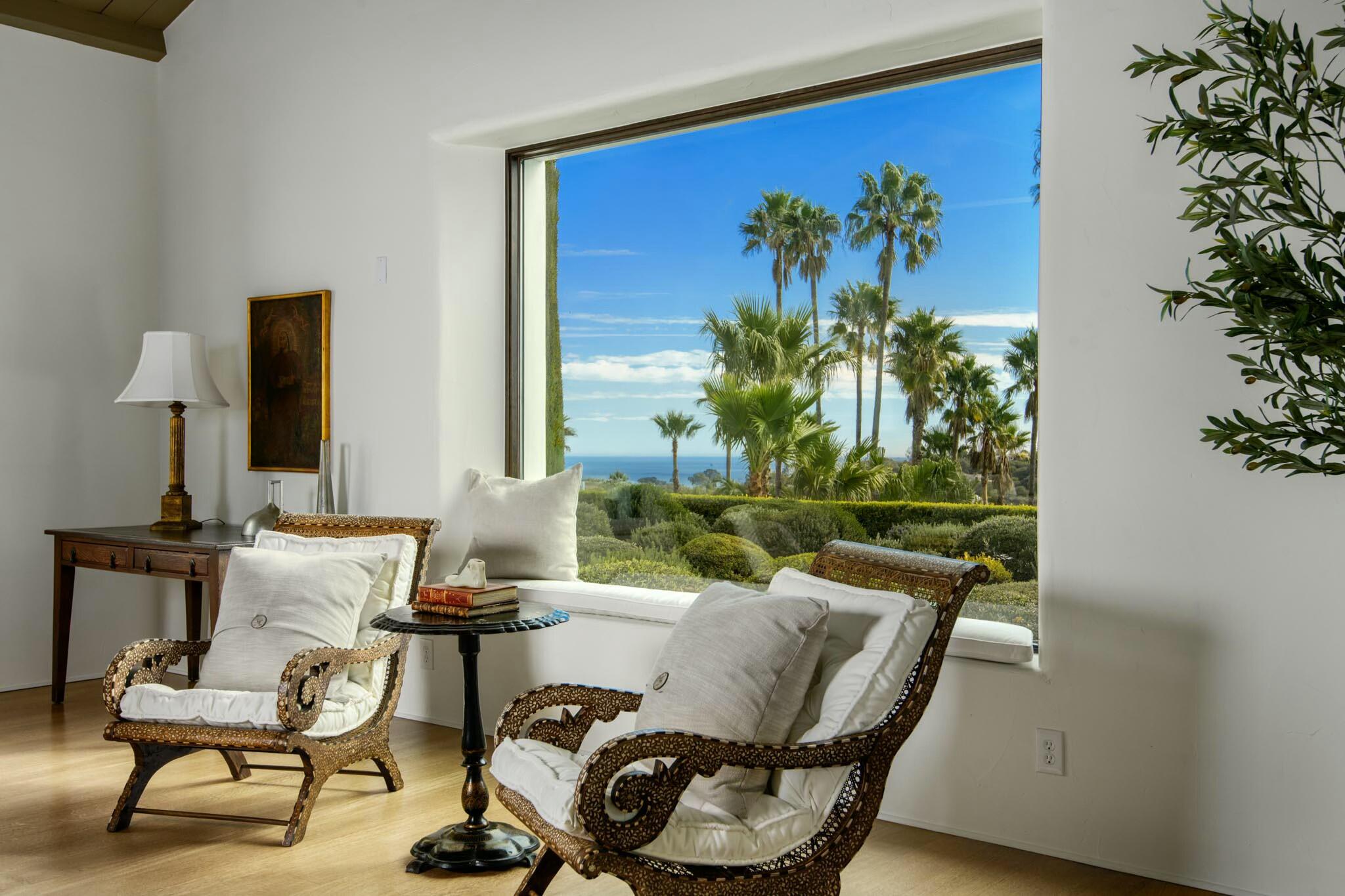 272 El Cielito Road Santa Barbara, CA 93103 - Photo 5 of 24 a living room with furniture and a potted plant