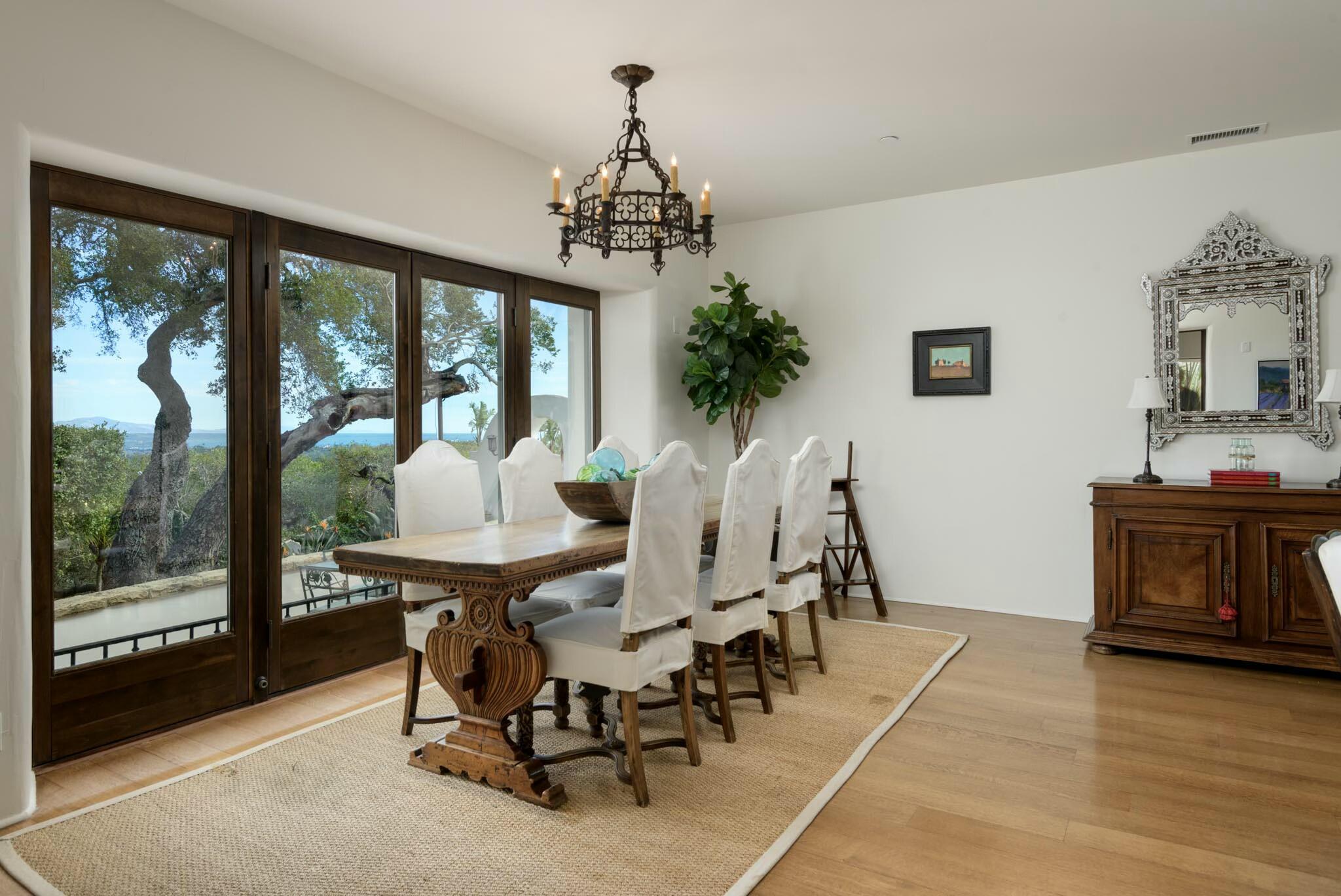272 El Cielito Road Santa Barbara, CA 93103 - Photo 10 of 24 a view of a dining room with furniture window and outside view