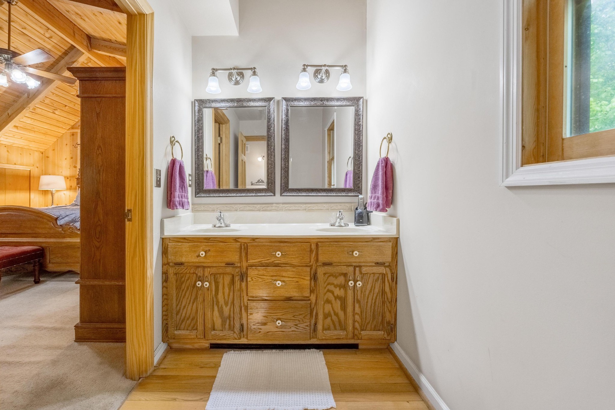 6435 Davis Hill Road Birchwood, TN 37308 - Photo 31 of 64 a bathroom with a sink a mirror and a shower