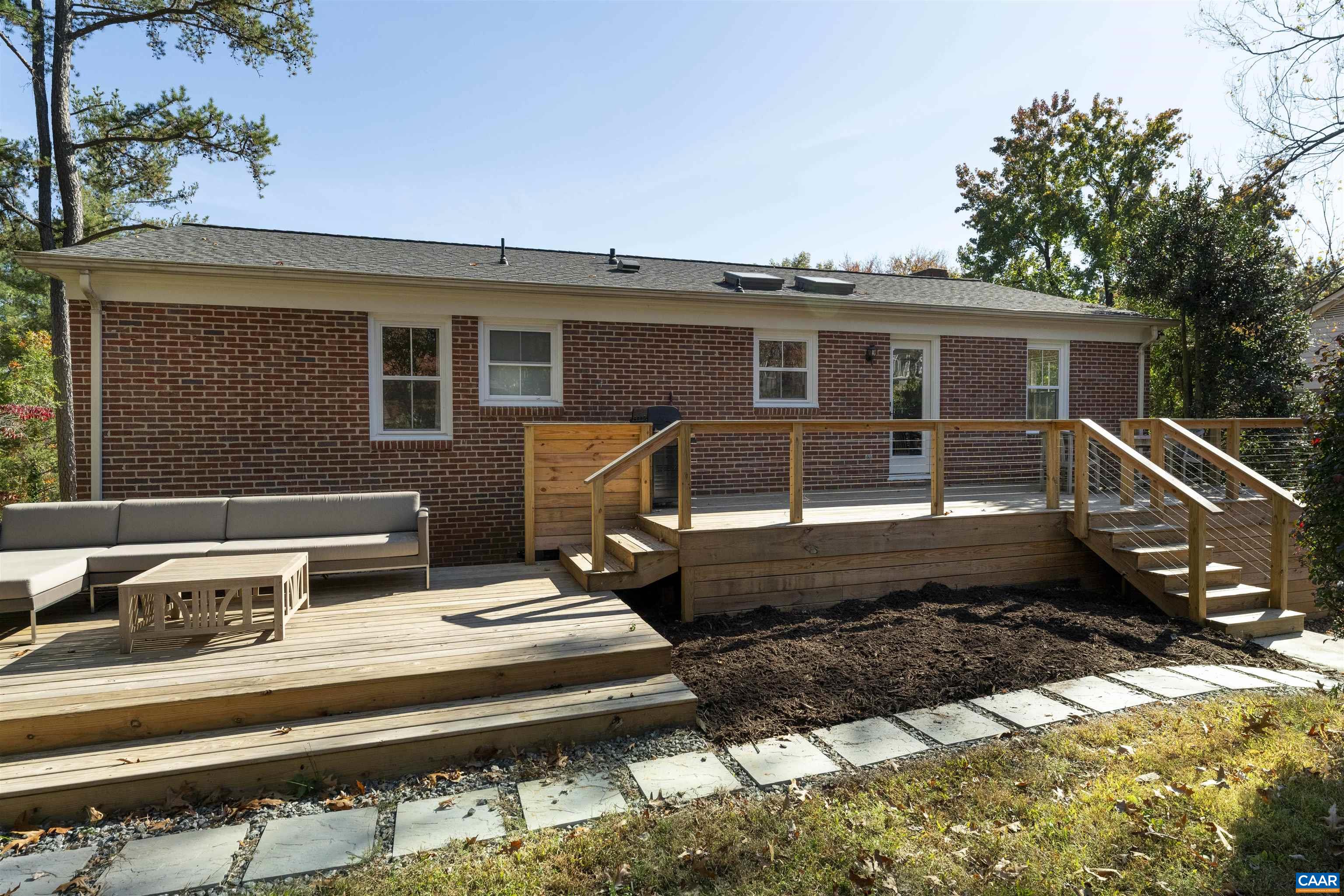 205 Chaucer Road Charlottesville, VA 22901 - Photo 40 of 43 a view of a house with backyard and sitting area
