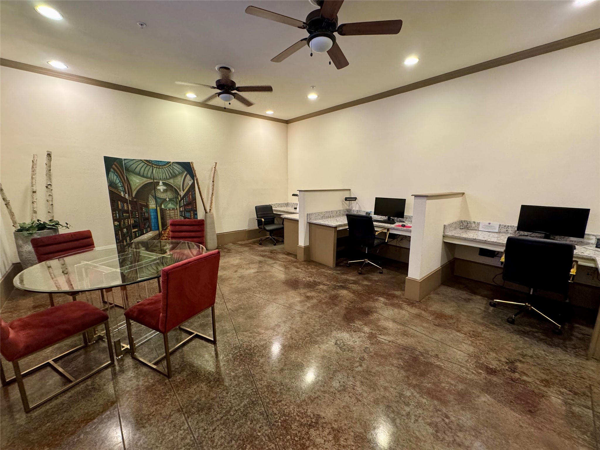 2400 McCue Road, Unit 233 Houston, TX 77056 - Photo 20 of 41 a view of a workspace with furniture