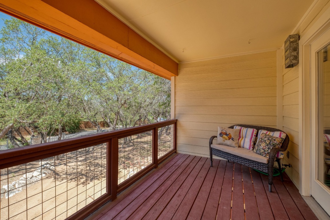 7600 Deer Run Road Leander, TX 78641 - Photo 25 of 39 a view of two chairs in the balcony