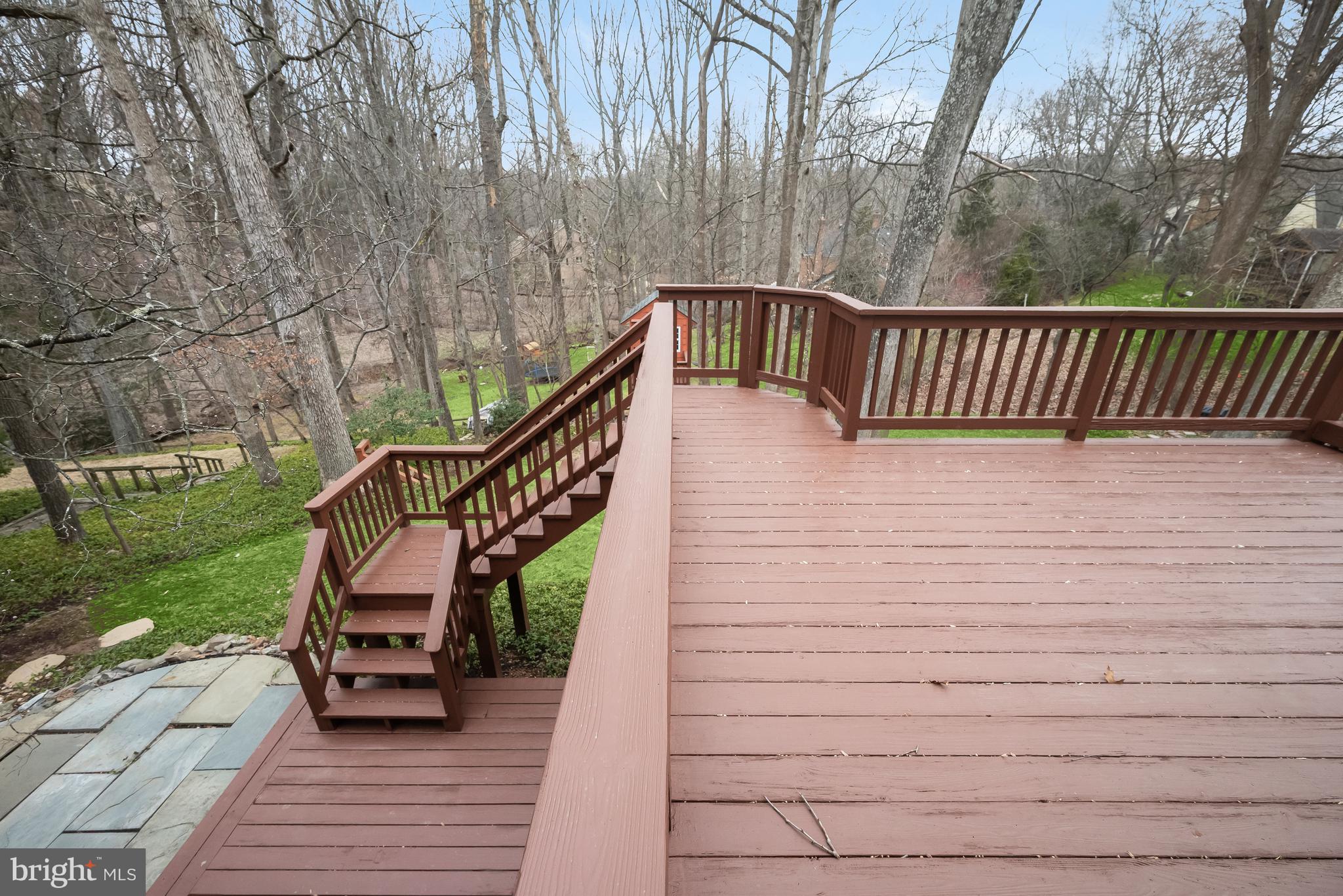 11832 Hunting Ridge Court Potomac, MD 20854 - Photo 48 of 54 Stairs descending to the Lower Level Deck
