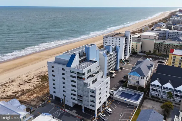a view of a balcony with seating space