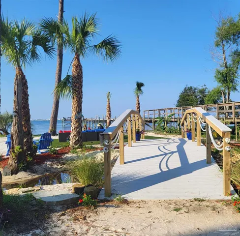 a view of outdoor space with seating area