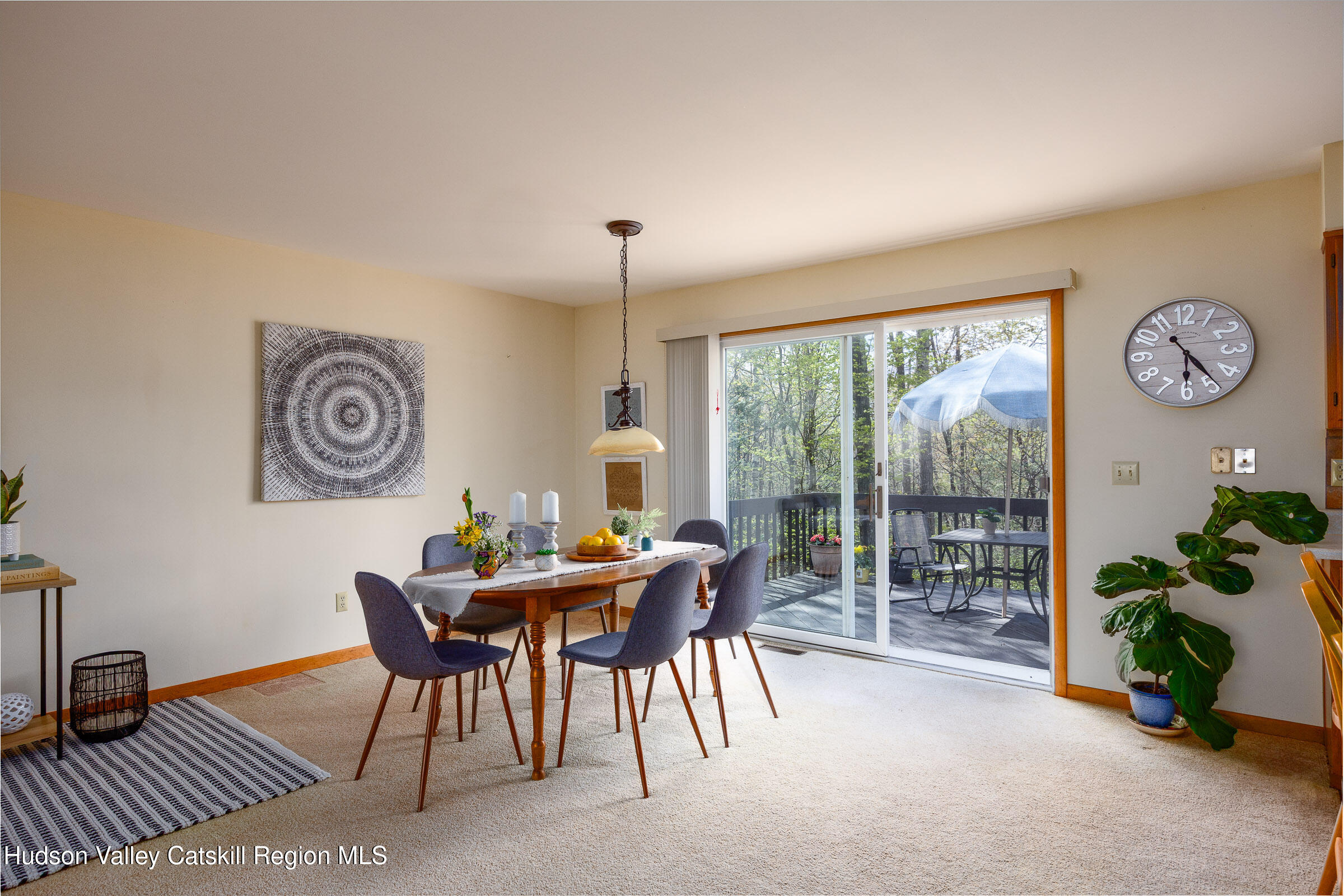 170 Macdaniel Road Woodstock, NY 12498 - Photo 7 of 31 a view of a dining room with furniture window and outside view