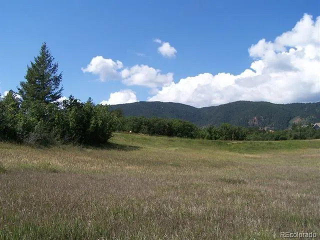 a view of a lake with houses in the back