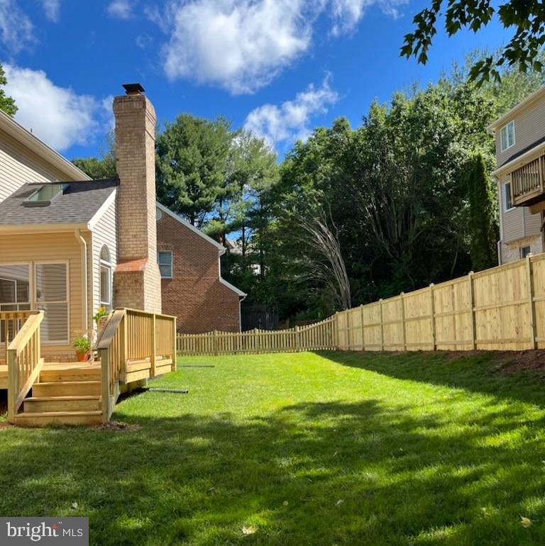 New fence in backyard!