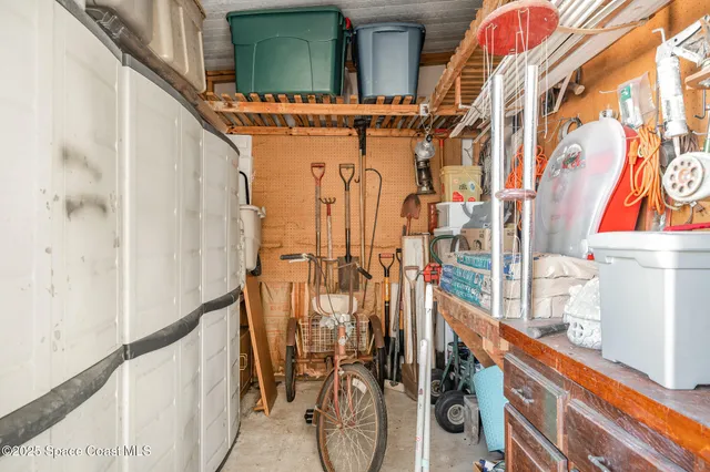 a view of an entryway with a lot of stuff