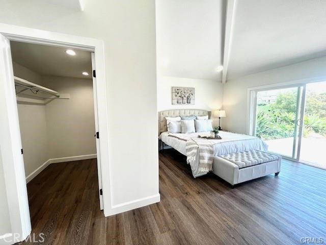 406 Calle Vista Torito San Clemente, CA 92672 - Photo 16 of 29 a bedroom with a bed and wooden floor
