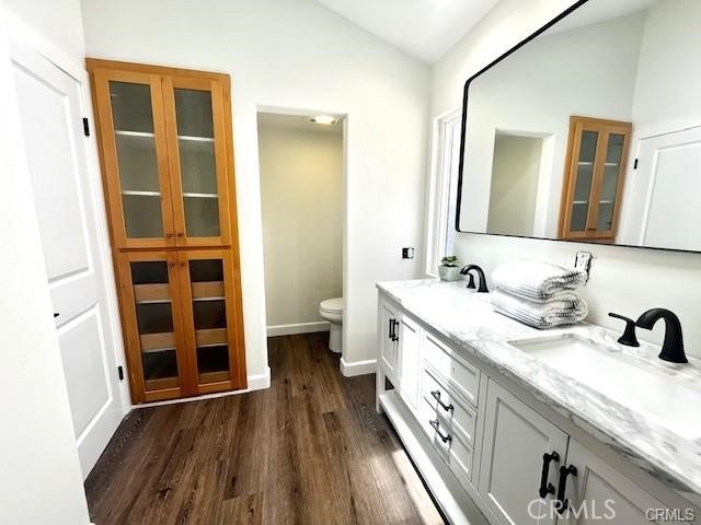 406 Calle Vista Torito San Clemente, CA 92672 - Photo 18 of 29 a bathroom with a double vanity sink and a mirror