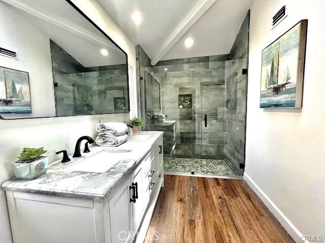 406 Calle Vista Torito San Clemente, CA 92672 - Photo 20 of 29 a bathroom with a sink and a shower