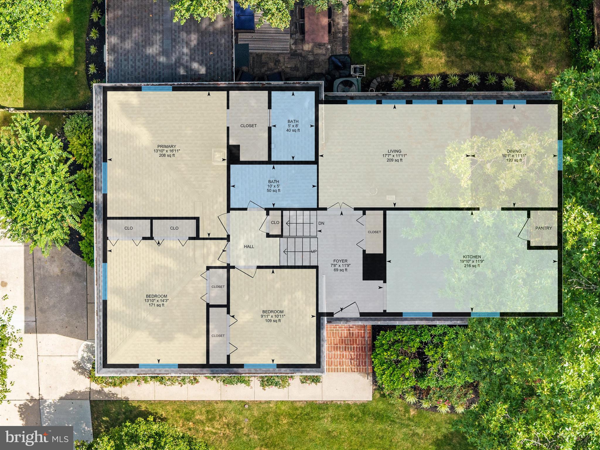 1589 Crofton Parkway Crofton, MD 21114 - Photo 58 of 60 an aerial view of a house with a yard