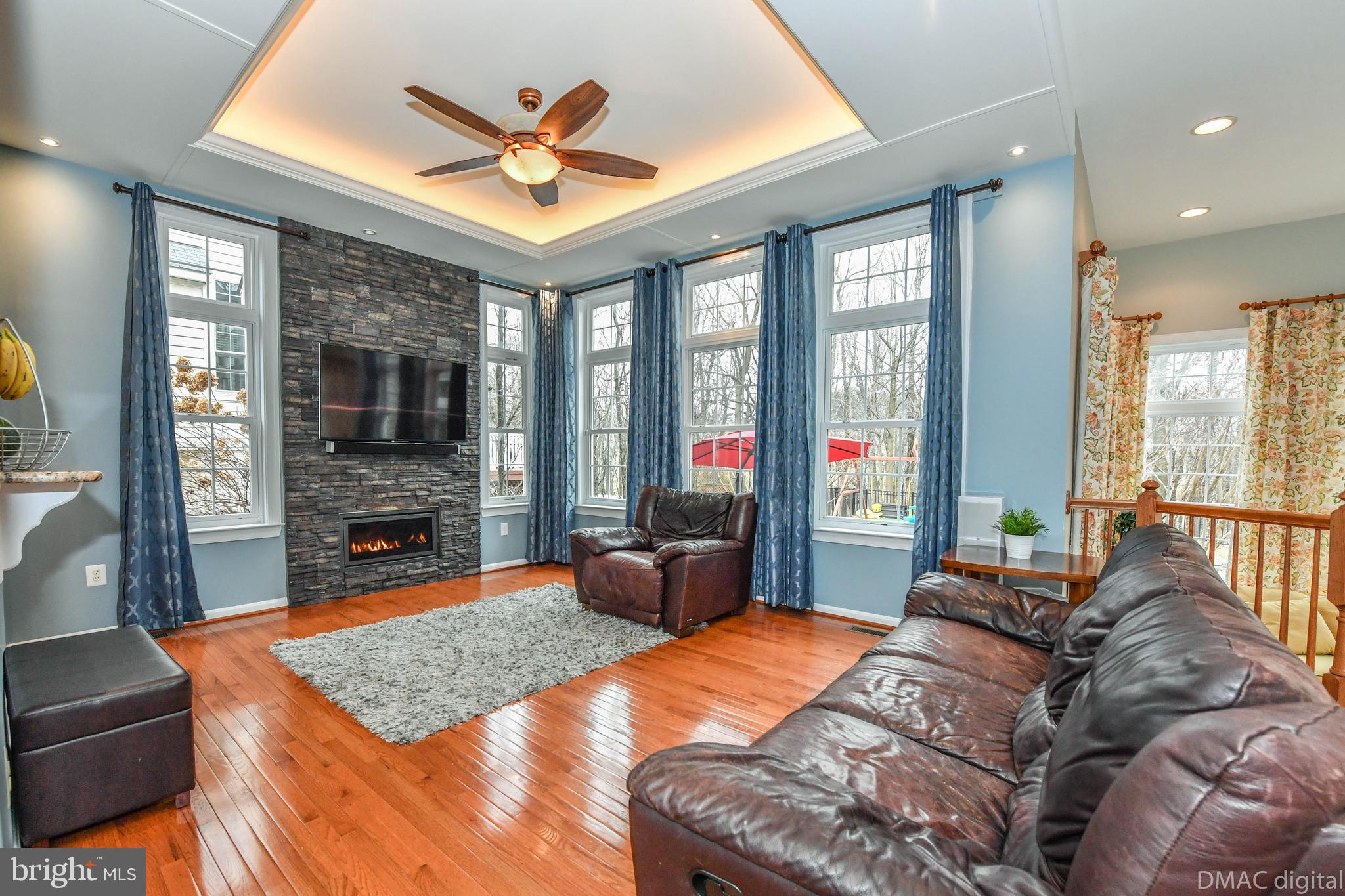 1604 Rising Ridge Road Mount Airy, MD 21771 - Photo 5 of 56 Stone accent fireplace and tons of windows