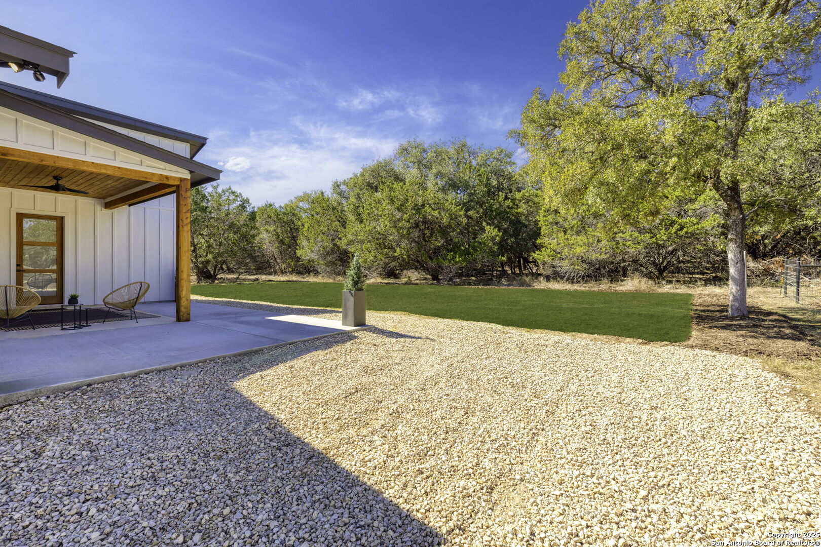 120 River View Boerne, TX 78006 - Photo 35 of 42 a view of a backyard of the house