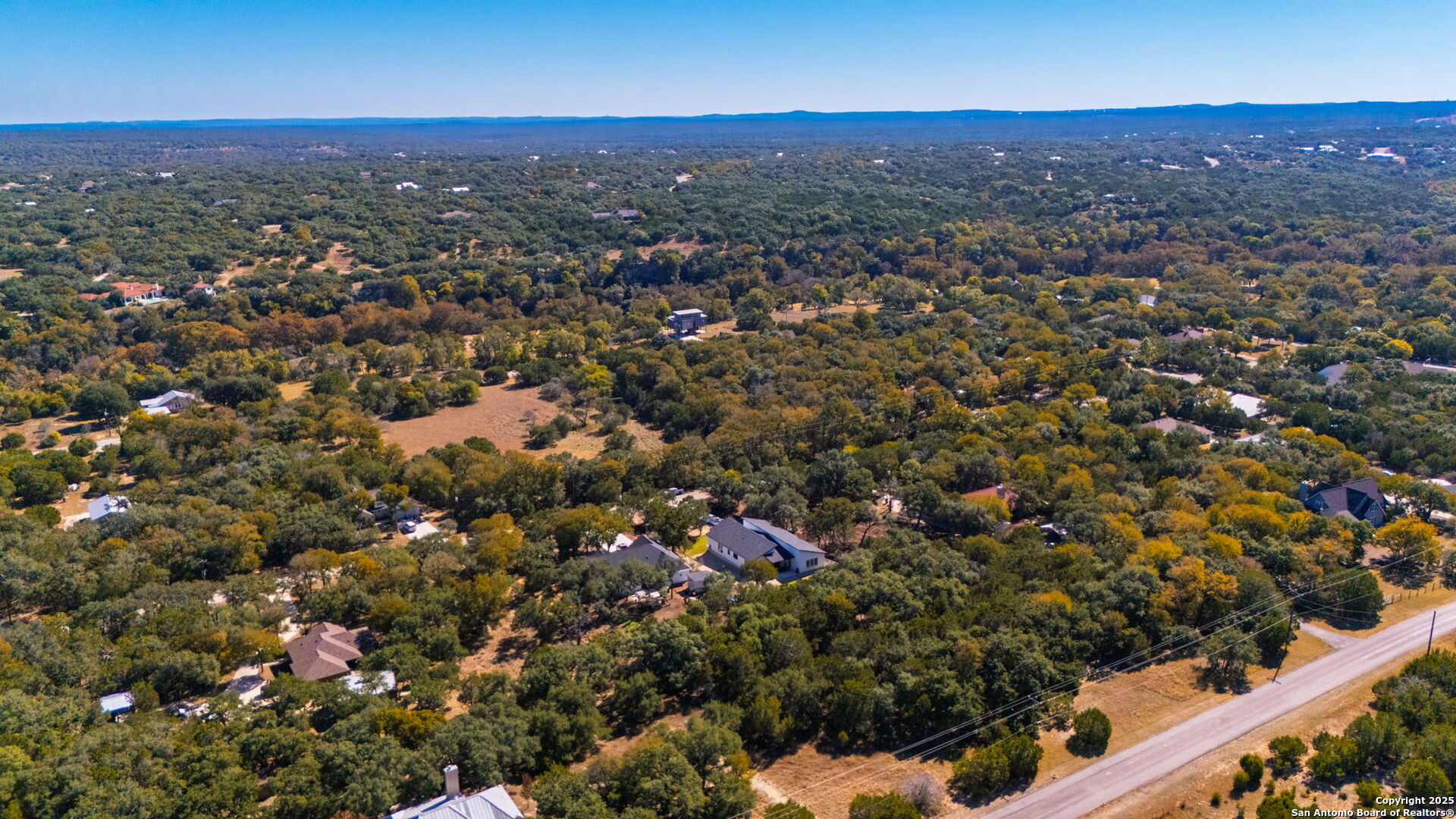 120 River View Boerne, TX 78006 - Photo 40 of 42 an aerial view of residential houses with city view