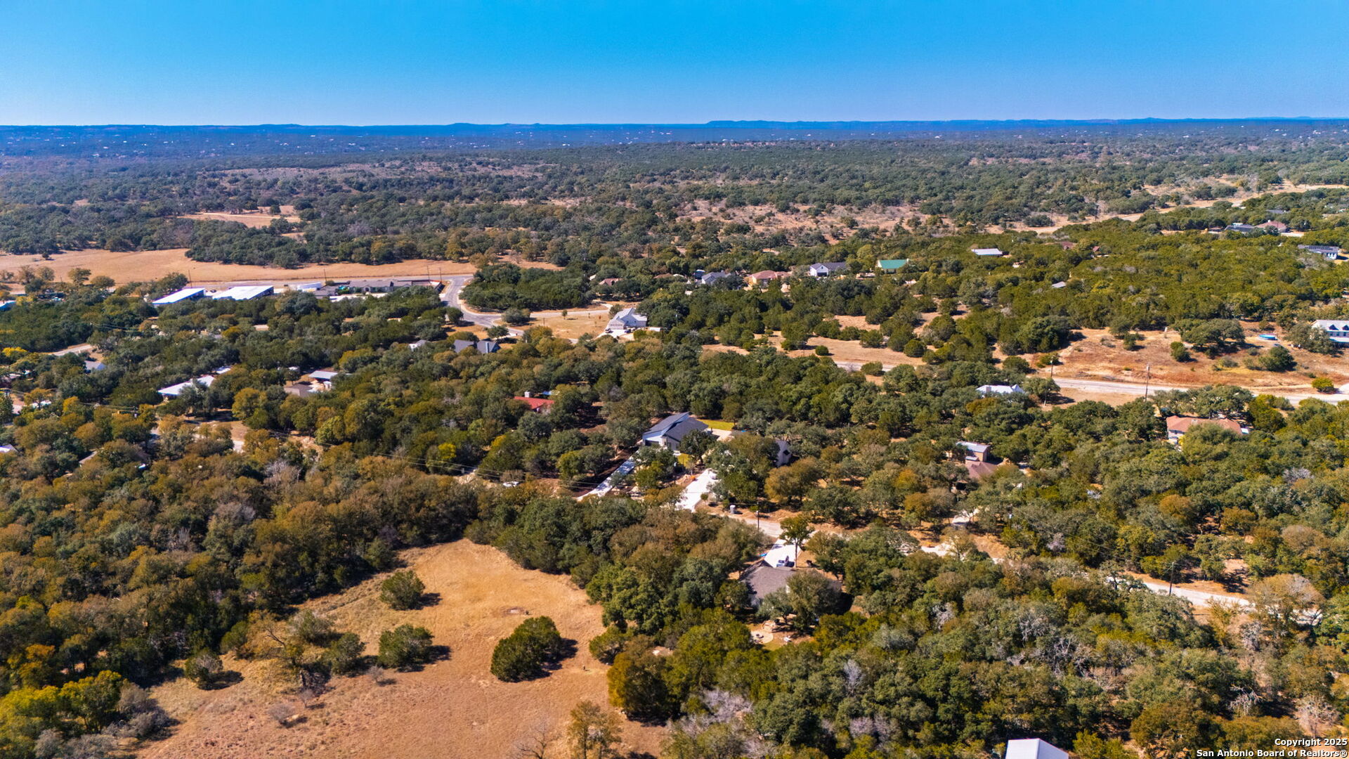 120 River View Boerne, TX 78006 - Photo 42 of 42 an aerial view of residential houses with outdoor space