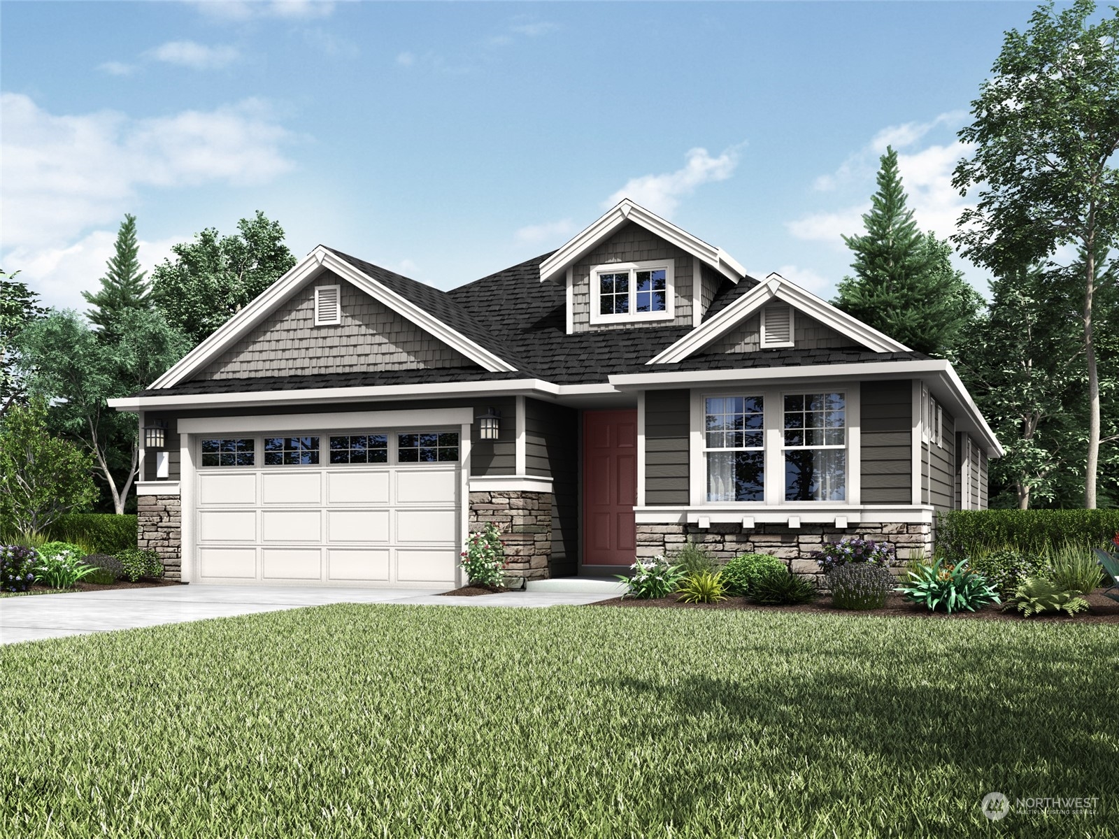2835 Arrowroot Street Southeast Lacey, WA 98513 - Photo 1 of 19 a front view of a house with a yard