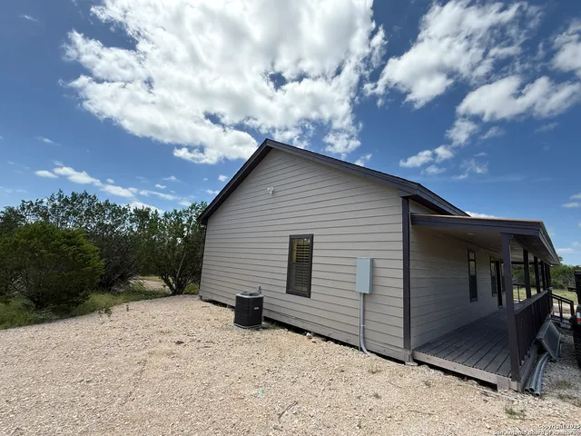 a backyard of a house