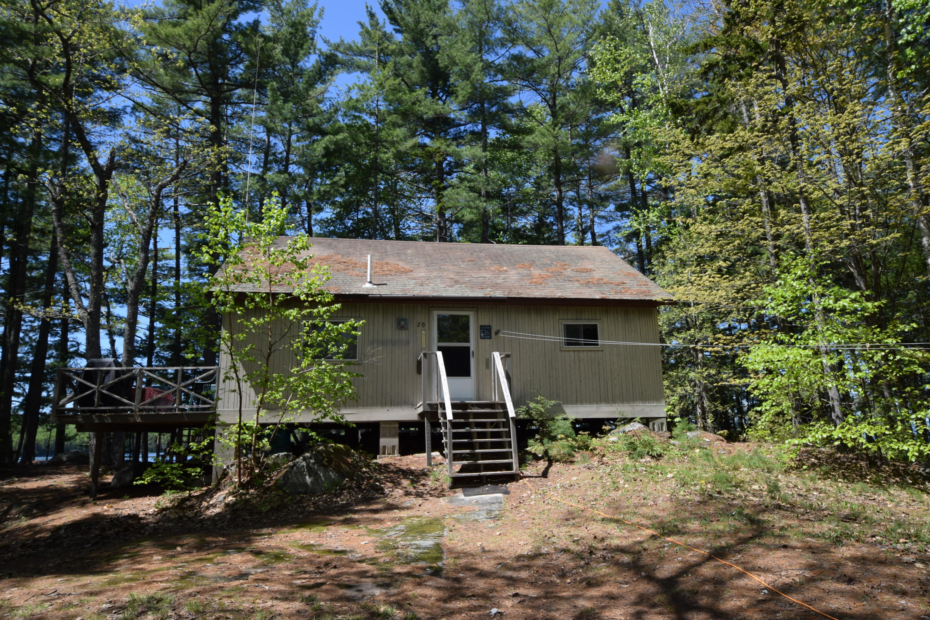 20 Granite Grove Millinocket, ME 04462 - Photo 6 of 63 Driveway side, deck to left...