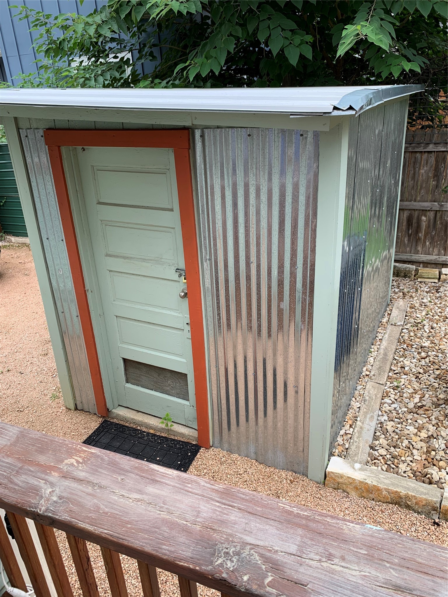 406 Normandy Street Austin, TX 78704 - Photo 13 of 13 a wooden door view with a backyard