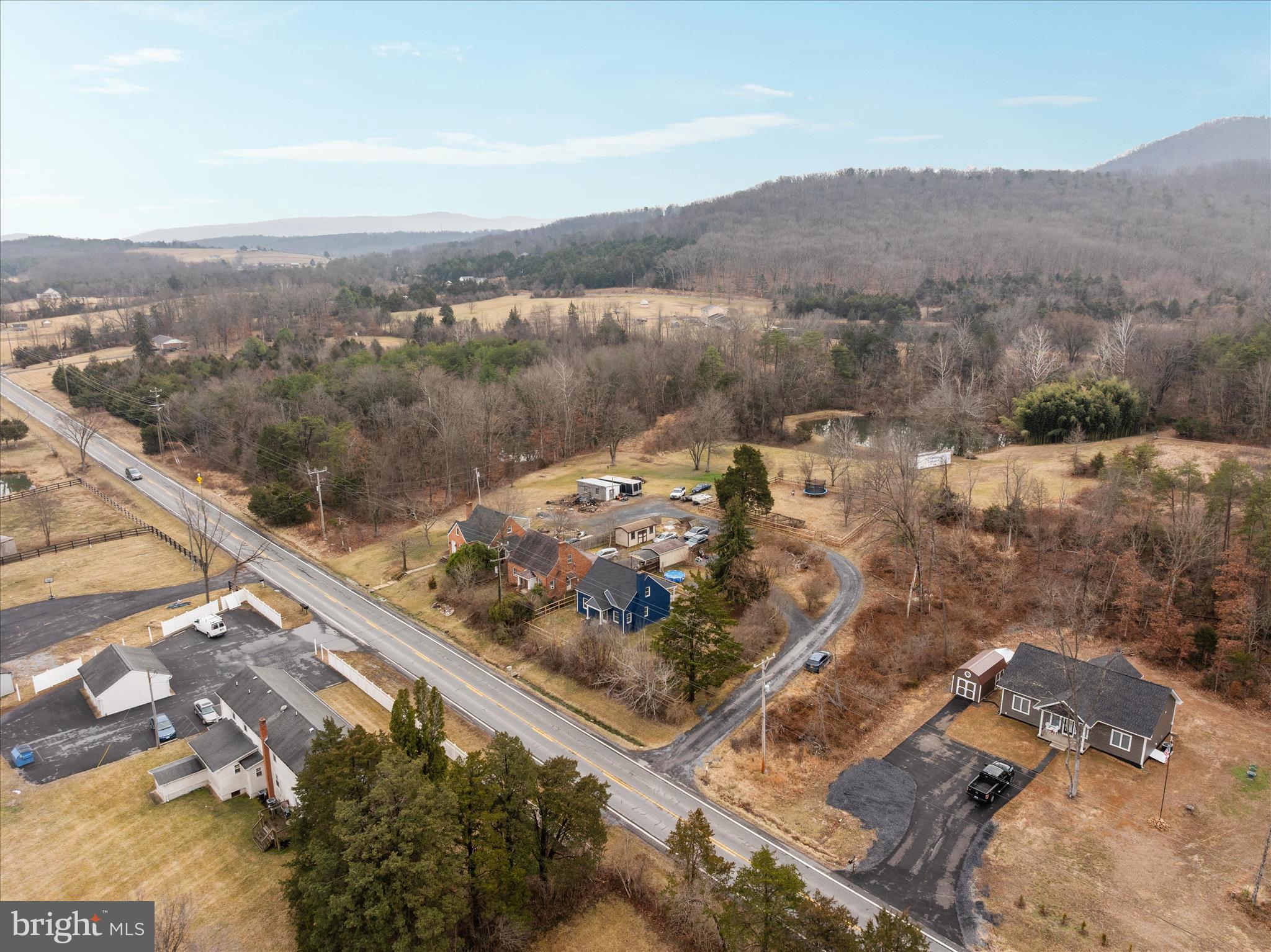 5655 Strasburg Road Strasburg, VA 22657 - Photo 57 of 85 an aerial view of residential houses with outdoor space