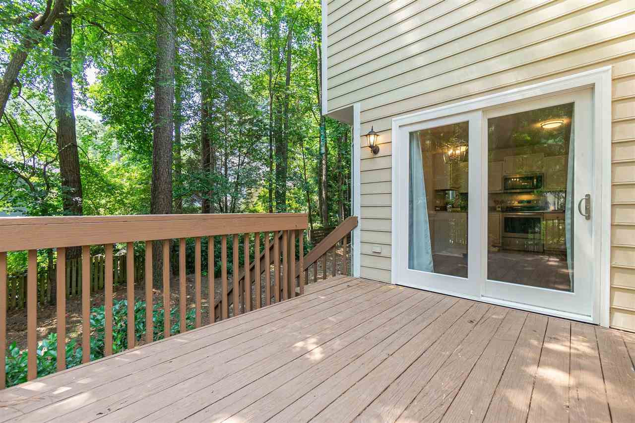 3 Bay Ridge Court Durham, NC 27707 - Photo 15 of 25 Grilling on the rear deck is easy with direct access to the kitchen!