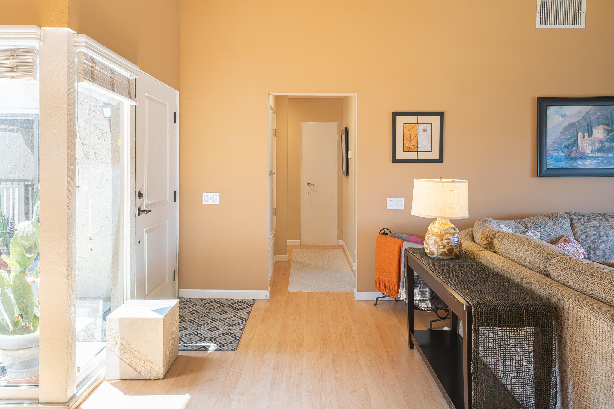 46631 Arapahoe, Unit B Indian Wells, CA 92210 - Photo 17 of 32 a bedroom with a bed and a table in it