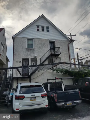 a view of a car in garage